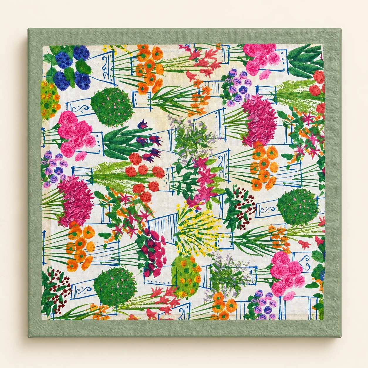 Un jardín de ramos · Verde salvia