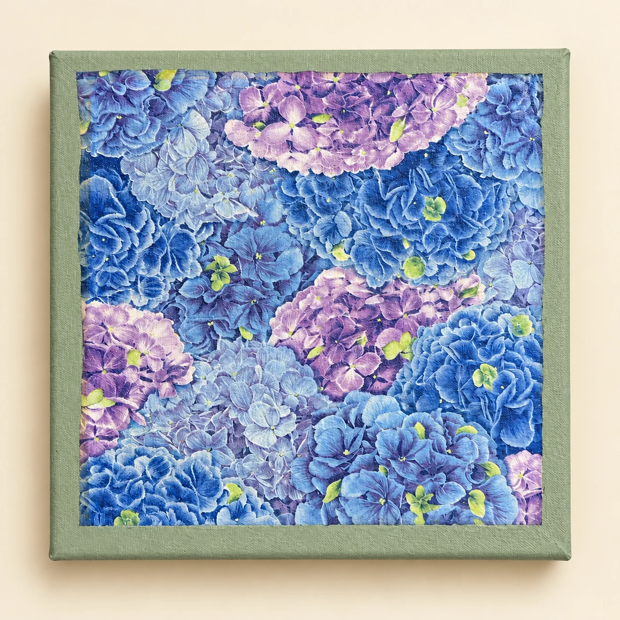 Sueño de hortensias · Verde salvia