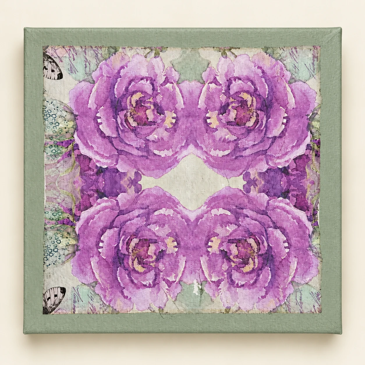 Rosas de lavanda · Verde salvia